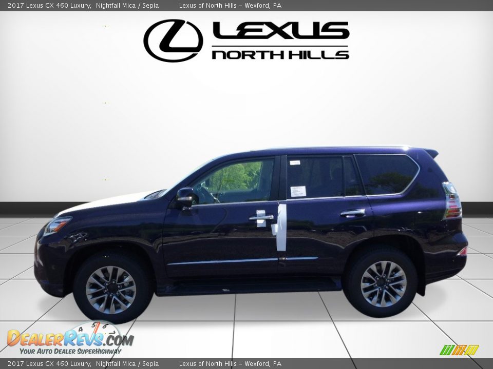 2017 Lexus GX 460 Luxury Nightfall Mica / Sepia Photo #3