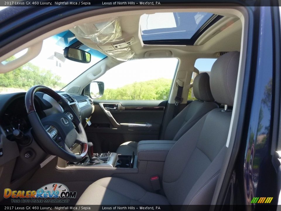 2017 Lexus GX 460 Luxury Nightfall Mica / Sepia Photo #7