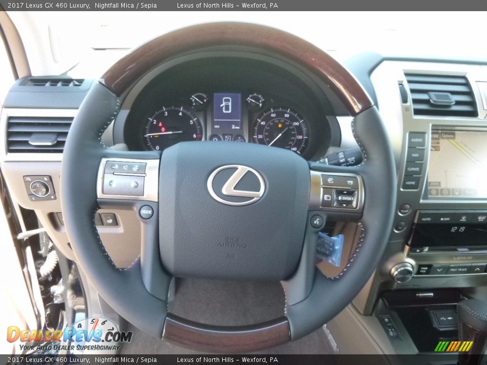 2017 Lexus GX 460 Luxury Nightfall Mica / Sepia Photo #12