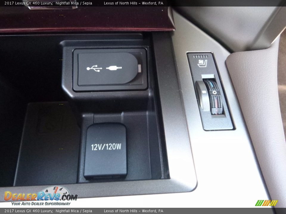 2017 Lexus GX 460 Luxury Nightfall Mica / Sepia Photo #14