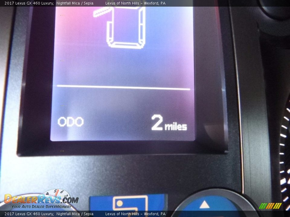 2017 Lexus GX 460 Luxury Nightfall Mica / Sepia Photo #15