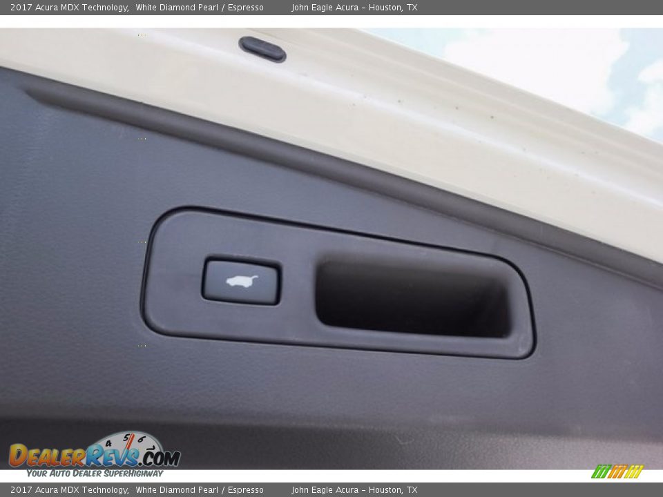 2017 Acura MDX Technology White Diamond Pearl / Espresso Photo #27