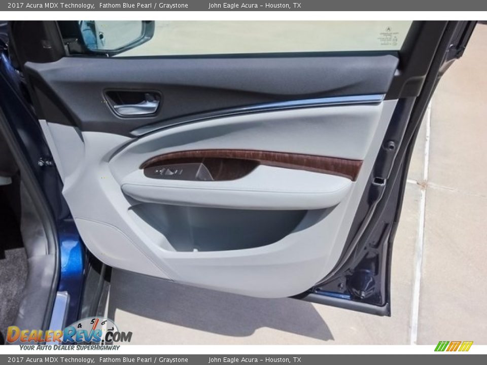 2017 Acura MDX Technology Fathom Blue Pearl / Graystone Photo #29