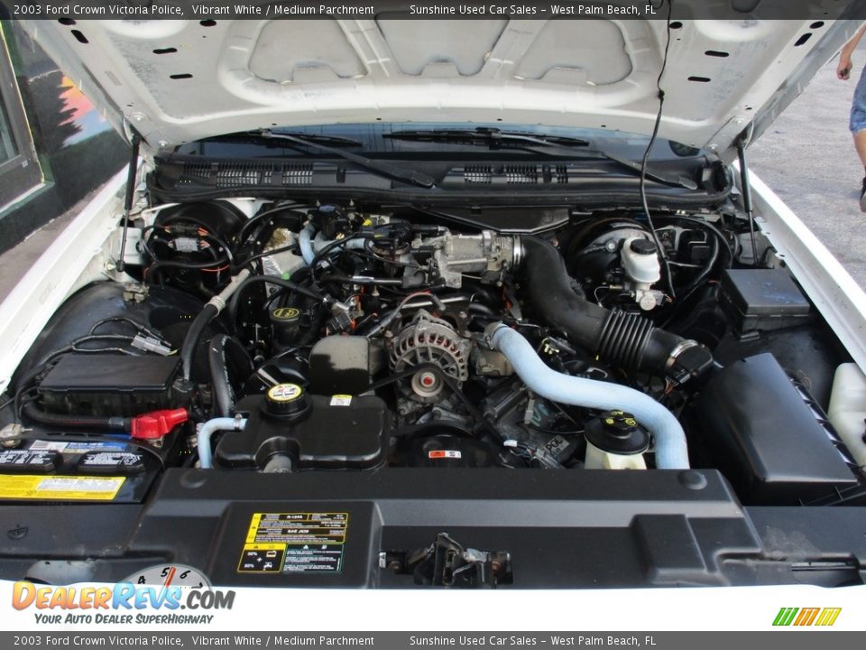 2003 Ford Crown Victoria Police Vibrant White / Medium Parchment Photo #14