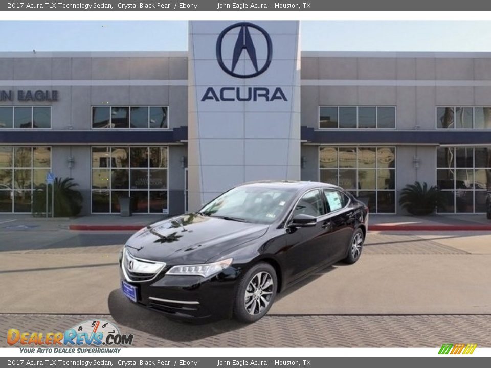 2017 Acura TLX Technology Sedan Crystal Black Pearl / Ebony Photo #3