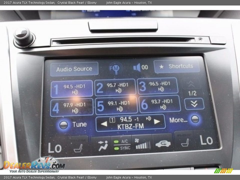2017 Acura TLX Technology Sedan Crystal Black Pearl / Ebony Photo #31