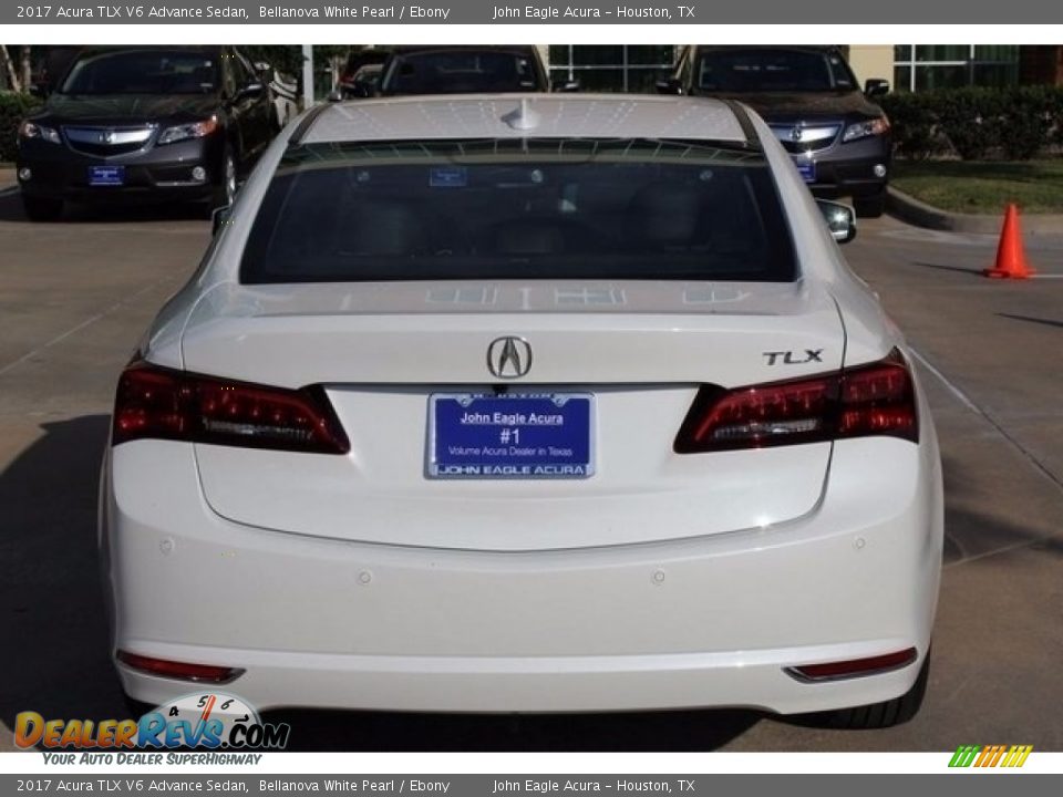 2017 Acura TLX V6 Advance Sedan Bellanova White Pearl / Ebony Photo #6