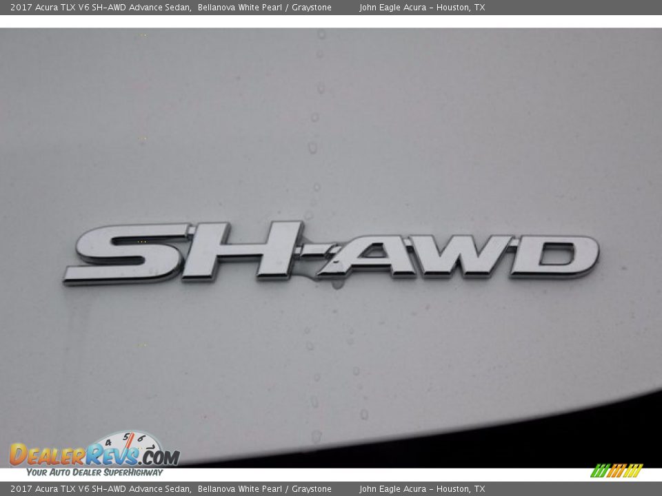 2017 Acura TLX V6 SH-AWD Advance Sedan Bellanova White Pearl / Graystone Photo #22