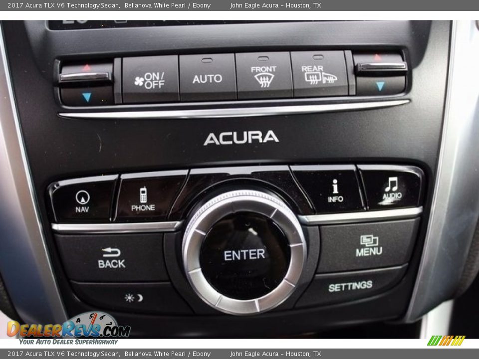 2017 Acura TLX V6 Technology Sedan Bellanova White Pearl / Ebony Photo #28