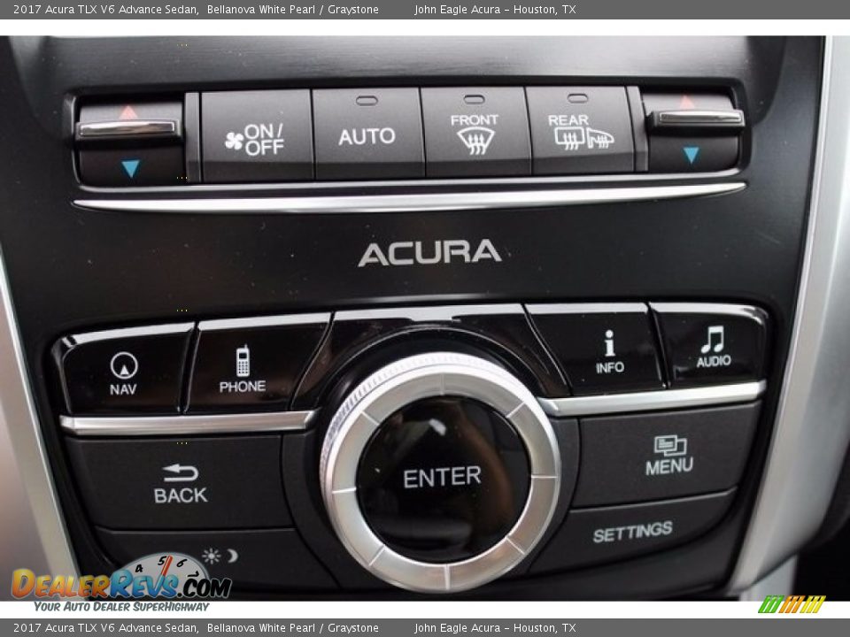 2017 Acura TLX V6 Advance Sedan Bellanova White Pearl / Graystone Photo #31