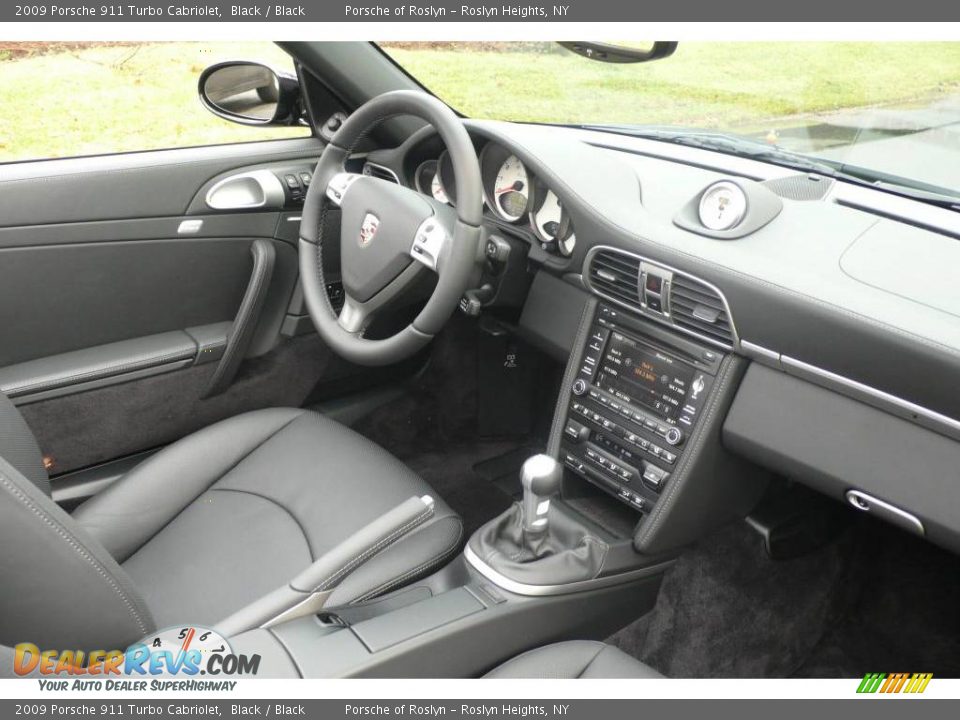 2009 Porsche 911 Turbo Cabriolet Black / Black Photo #16