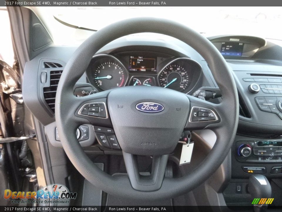 2017 Ford Escape SE 4WD Magnetic / Charcoal Black Photo #17