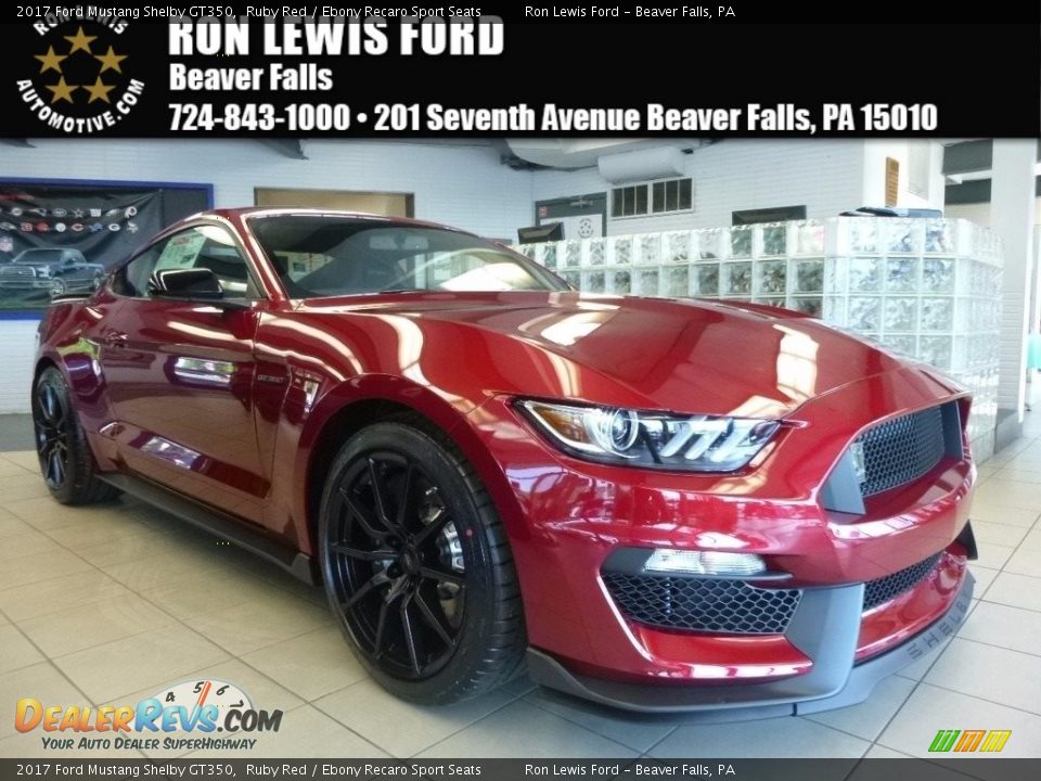 2017 Ford Mustang Shelby GT350 Ruby Red / Ebony Recaro Sport Seats Photo #1