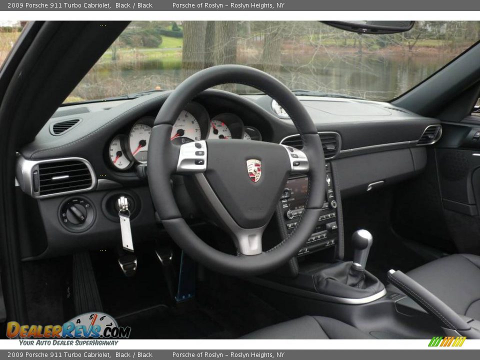 2009 Porsche 911 Turbo Cabriolet Black / Black Photo #19