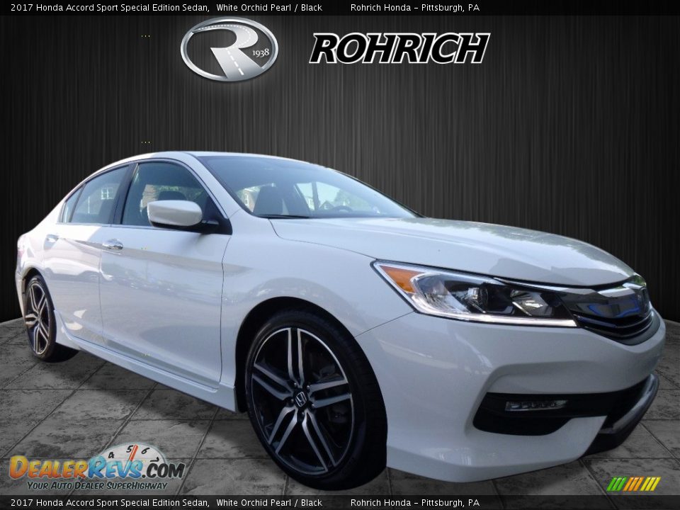 2017 Honda Accord Sport Special Edition Sedan White Orchid Pearl / Black Photo #1