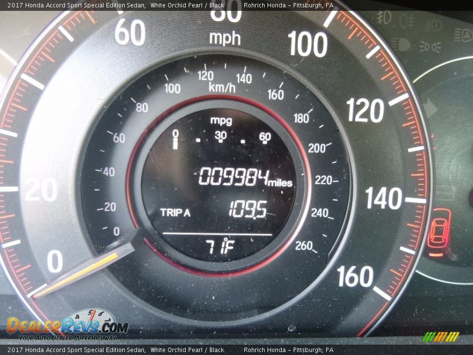 2017 Honda Accord Sport Special Edition Sedan White Orchid Pearl / Black Photo #10