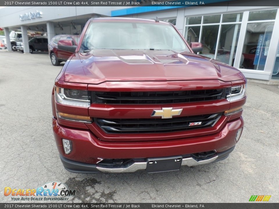 2017 Chevrolet Silverado 1500 LT Crew Cab 4x4 Siren Red Tintcoat / Jet Black Photo #2