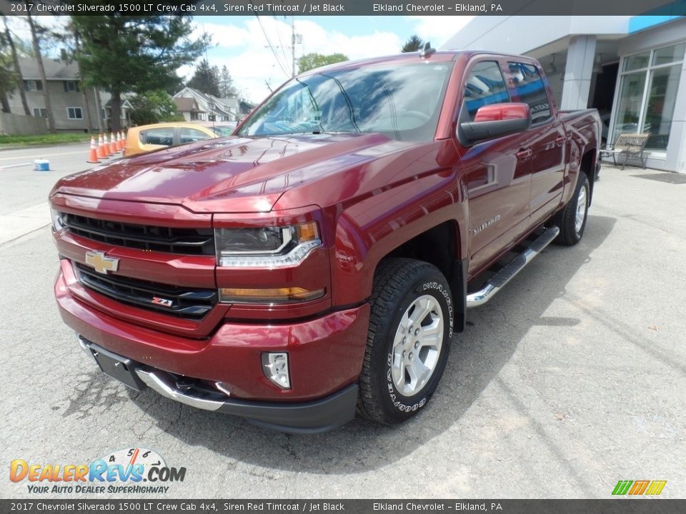 2017 Chevrolet Silverado 1500 LT Crew Cab 4x4 Siren Red Tintcoat / Jet Black Photo #3