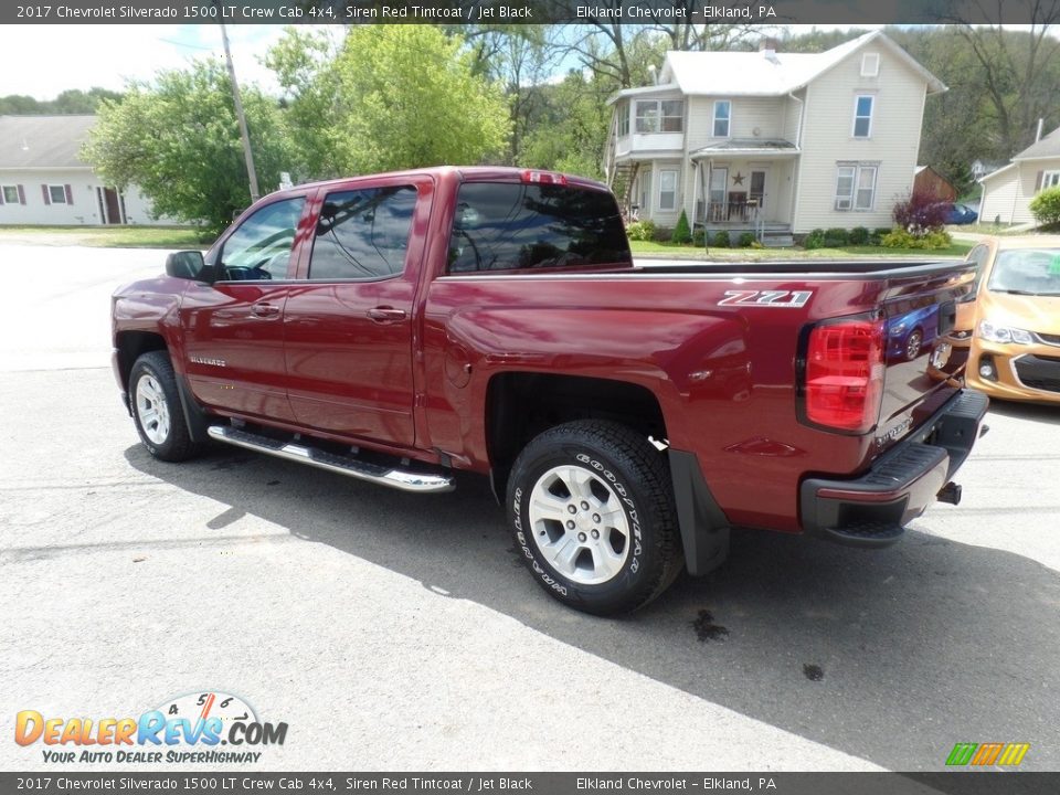 2017 Chevrolet Silverado 1500 LT Crew Cab 4x4 Siren Red Tintcoat / Jet Black Photo #5