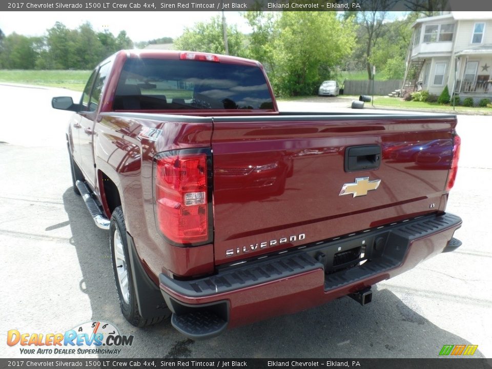 2017 Chevrolet Silverado 1500 LT Crew Cab 4x4 Siren Red Tintcoat / Jet Black Photo #6