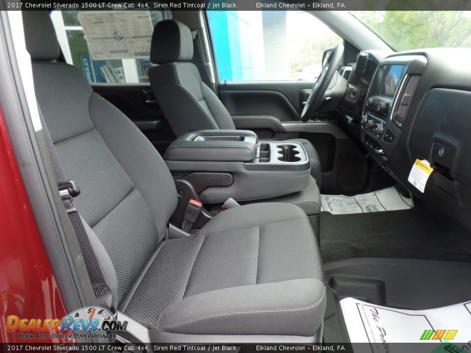 2017 Chevrolet Silverado 1500 LT Crew Cab 4x4 Siren Red Tintcoat / Jet Black Photo #13