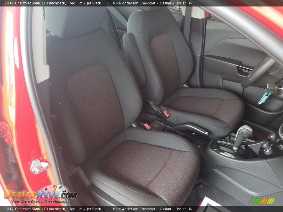 2017 Chevrolet Sonic LT Hatchback Red Hot / Jet Black Photo #22