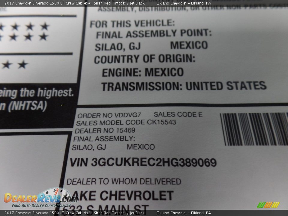 2017 Chevrolet Silverado 1500 LT Crew Cab 4x4 Siren Red Tintcoat / Jet Black Photo #24