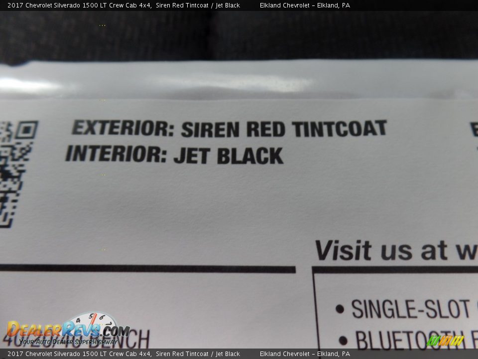 2017 Chevrolet Silverado 1500 LT Crew Cab 4x4 Siren Red Tintcoat / Jet Black Photo #25