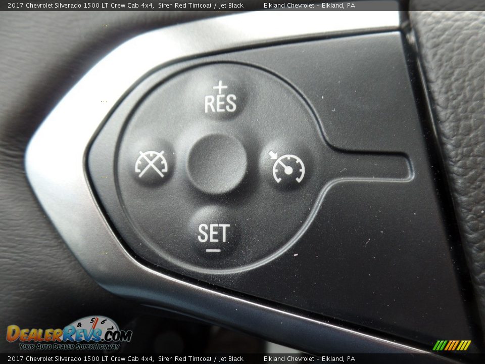 2017 Chevrolet Silverado 1500 LT Crew Cab 4x4 Siren Red Tintcoat / Jet Black Photo #31