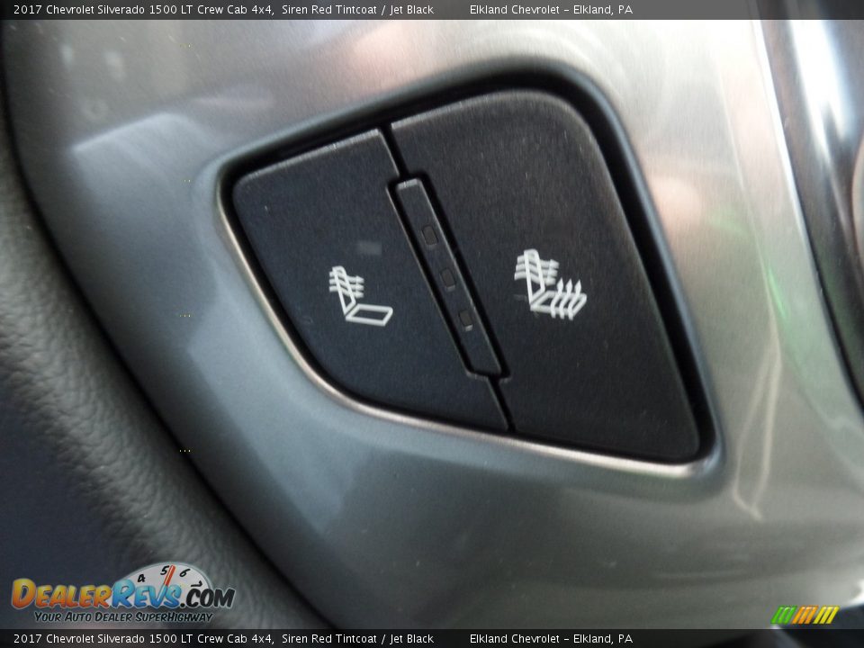 2017 Chevrolet Silverado 1500 LT Crew Cab 4x4 Siren Red Tintcoat / Jet Black Photo #36