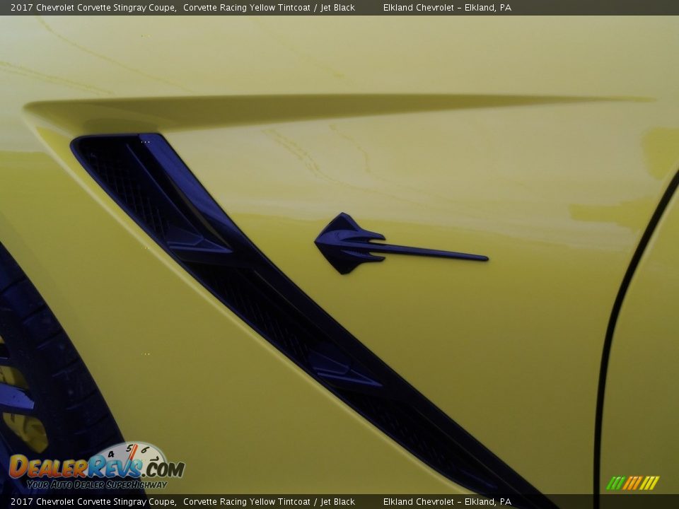 2017 Chevrolet Corvette Stingray Coupe Corvette Racing Yellow Tintcoat / Jet Black Photo #7
