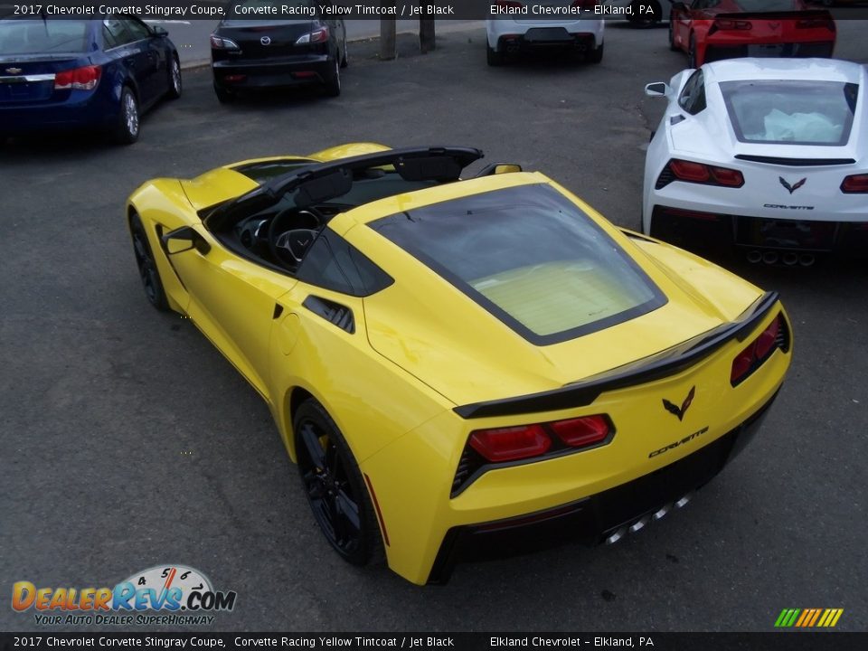 2017 Chevrolet Corvette Stingray Coupe Corvette Racing Yellow Tintcoat / Jet Black Photo #11