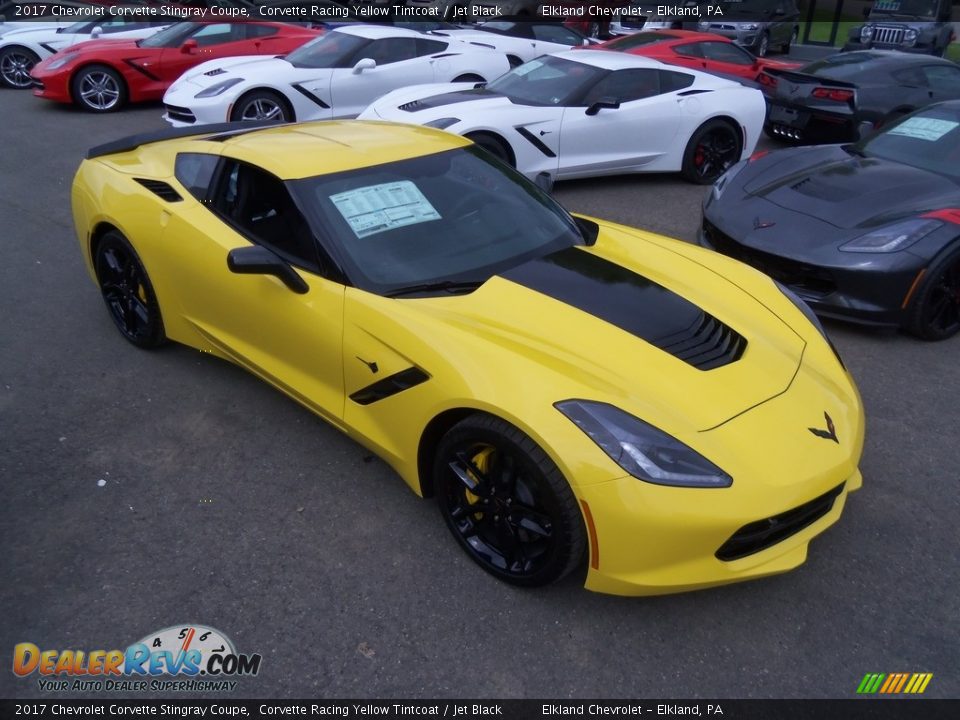 2017 Chevrolet Corvette Stingray Coupe Corvette Racing Yellow Tintcoat / Jet Black Photo #21