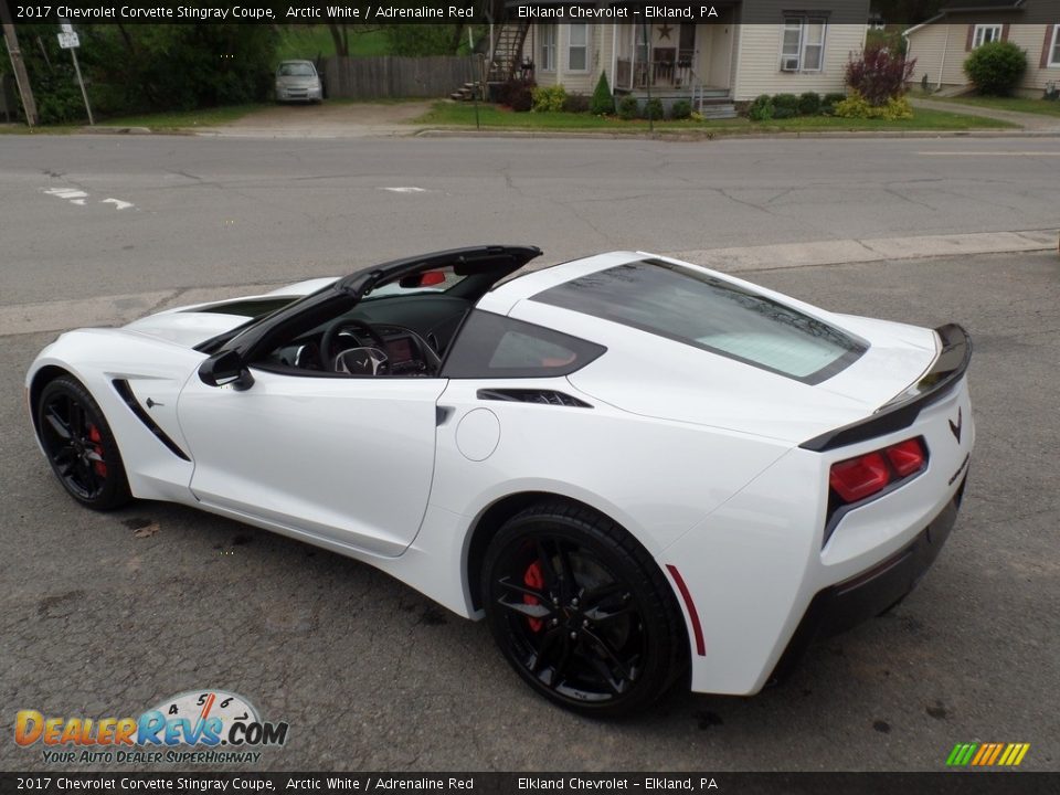 2017 Chevrolet Corvette Stingray Coupe Arctic White / Adrenaline Red Photo #2