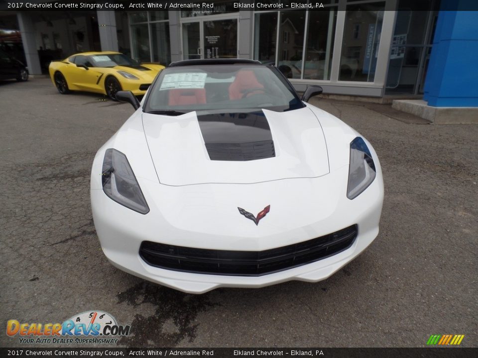 2017 Chevrolet Corvette Stingray Coupe Arctic White / Adrenaline Red Photo #5