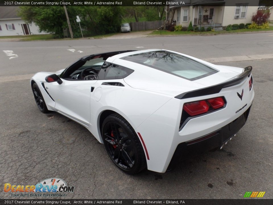 2017 Chevrolet Corvette Stingray Coupe Arctic White / Adrenaline Red Photo #8