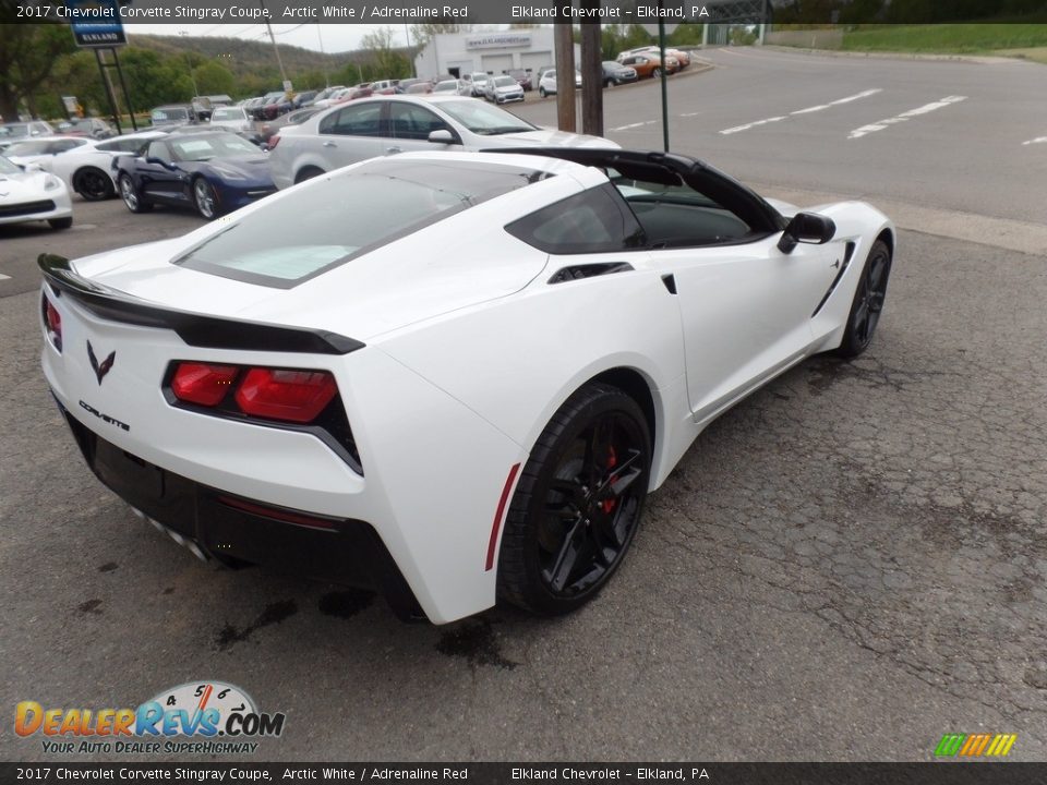 2017 Chevrolet Corvette Stingray Coupe Arctic White / Adrenaline Red Photo #10