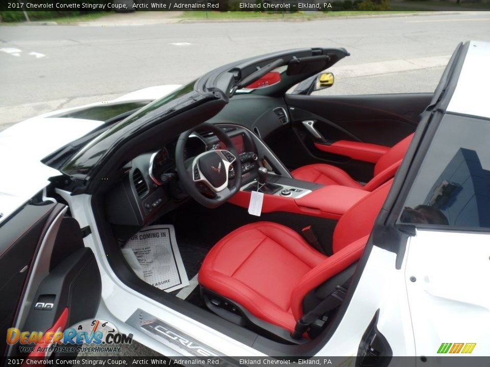 Adrenaline Red Interior - 2017 Chevrolet Corvette Stingray Coupe Photo #14
