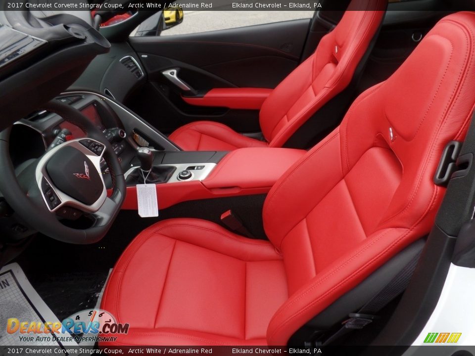 2017 Chevrolet Corvette Stingray Coupe Arctic White / Adrenaline Red Photo #15