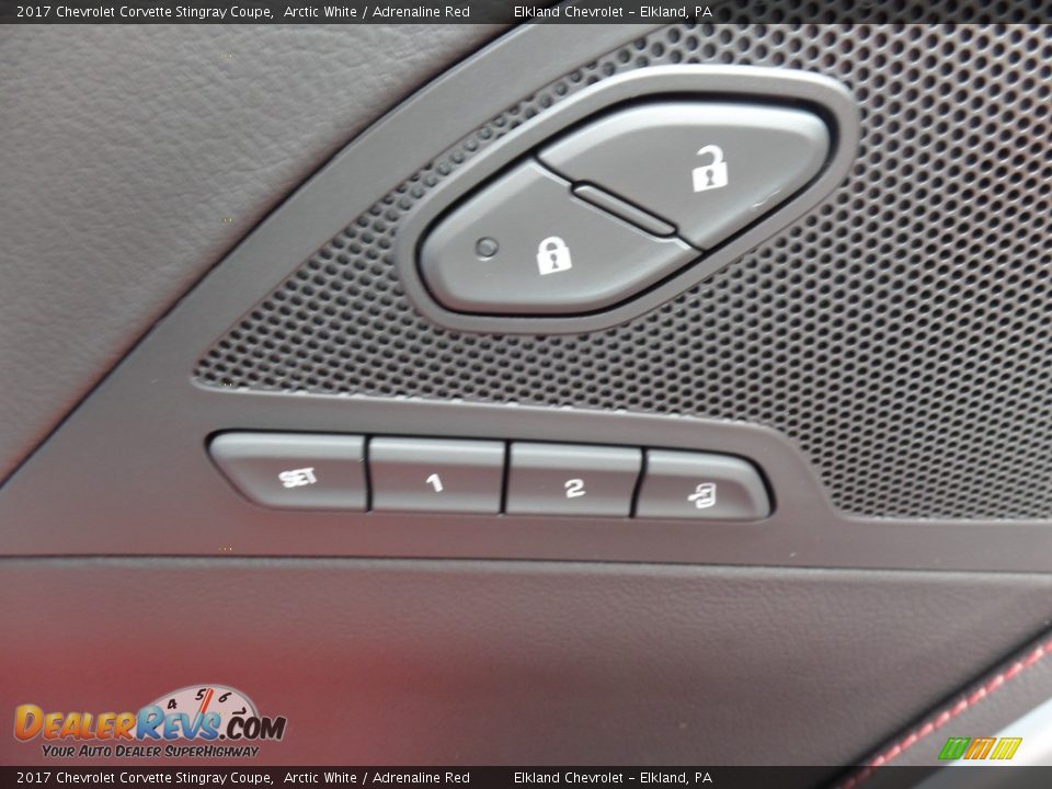 2017 Chevrolet Corvette Stingray Coupe Arctic White / Adrenaline Red Photo #22