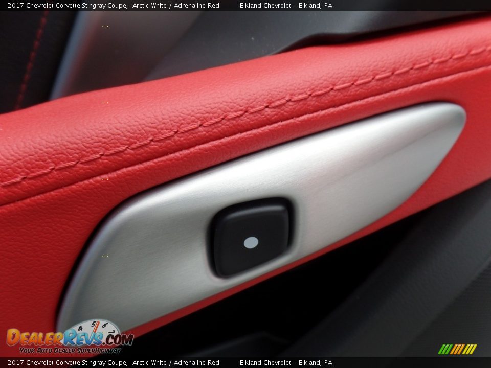 2017 Chevrolet Corvette Stingray Coupe Arctic White / Adrenaline Red Photo #23