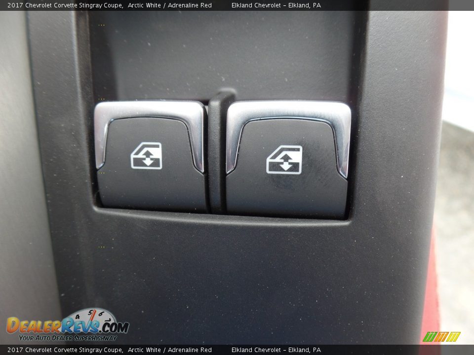 2017 Chevrolet Corvette Stingray Coupe Arctic White / Adrenaline Red Photo #24