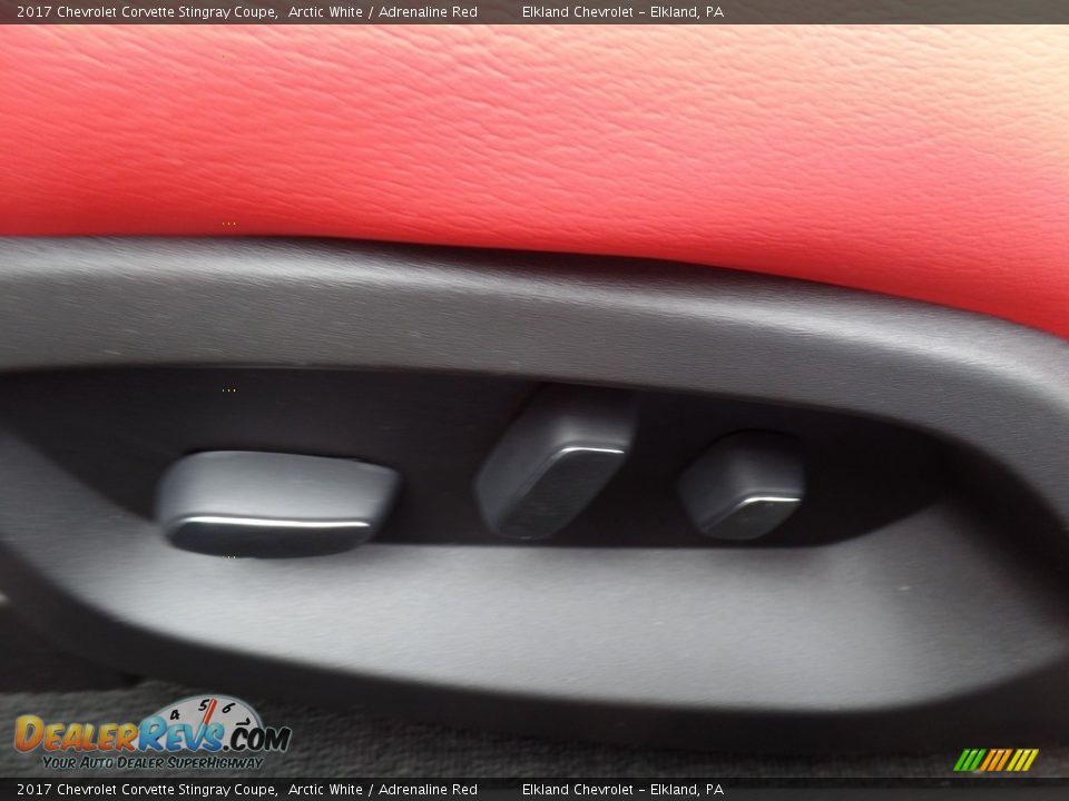 2017 Chevrolet Corvette Stingray Coupe Arctic White / Adrenaline Red Photo #25