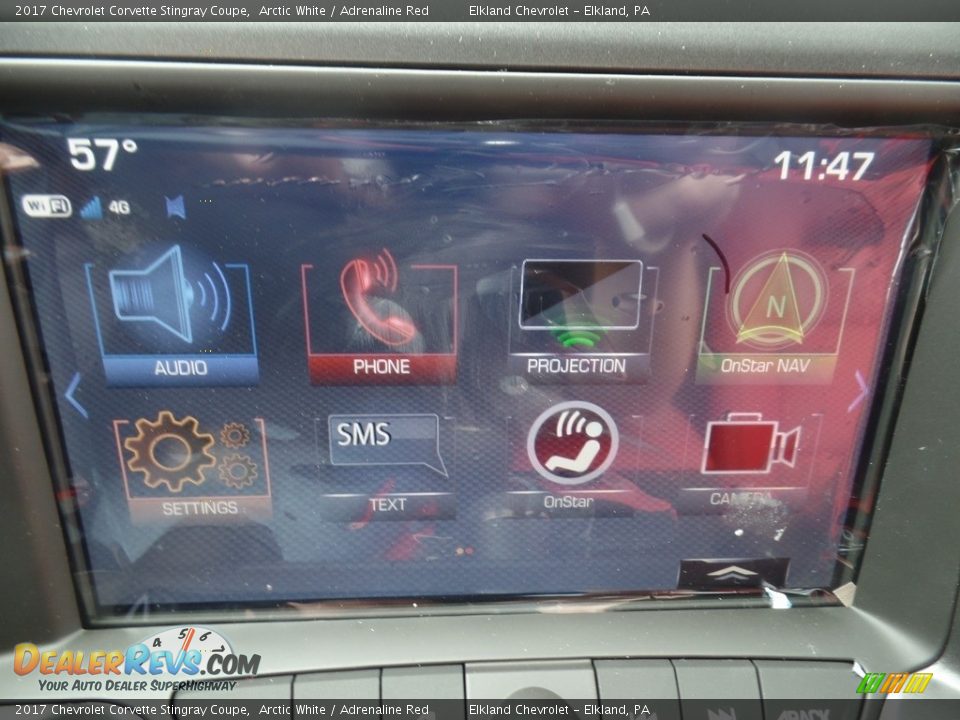 2017 Chevrolet Corvette Stingray Coupe Arctic White / Adrenaline Red Photo #32