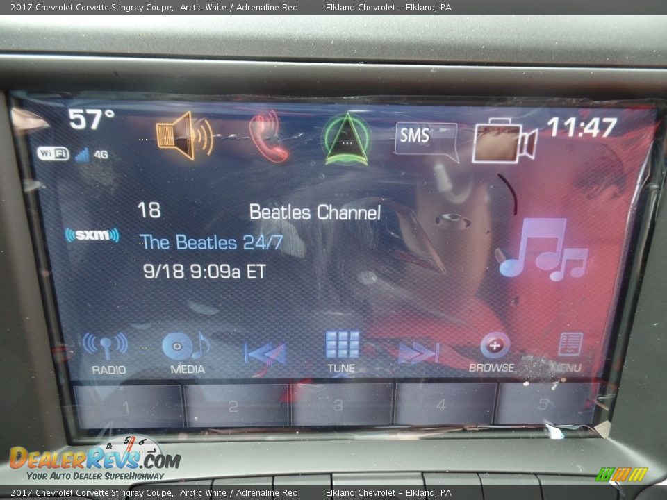 2017 Chevrolet Corvette Stingray Coupe Arctic White / Adrenaline Red Photo #34