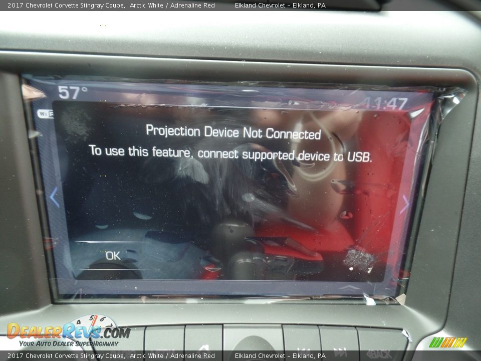 2017 Chevrolet Corvette Stingray Coupe Arctic White / Adrenaline Red Photo #35