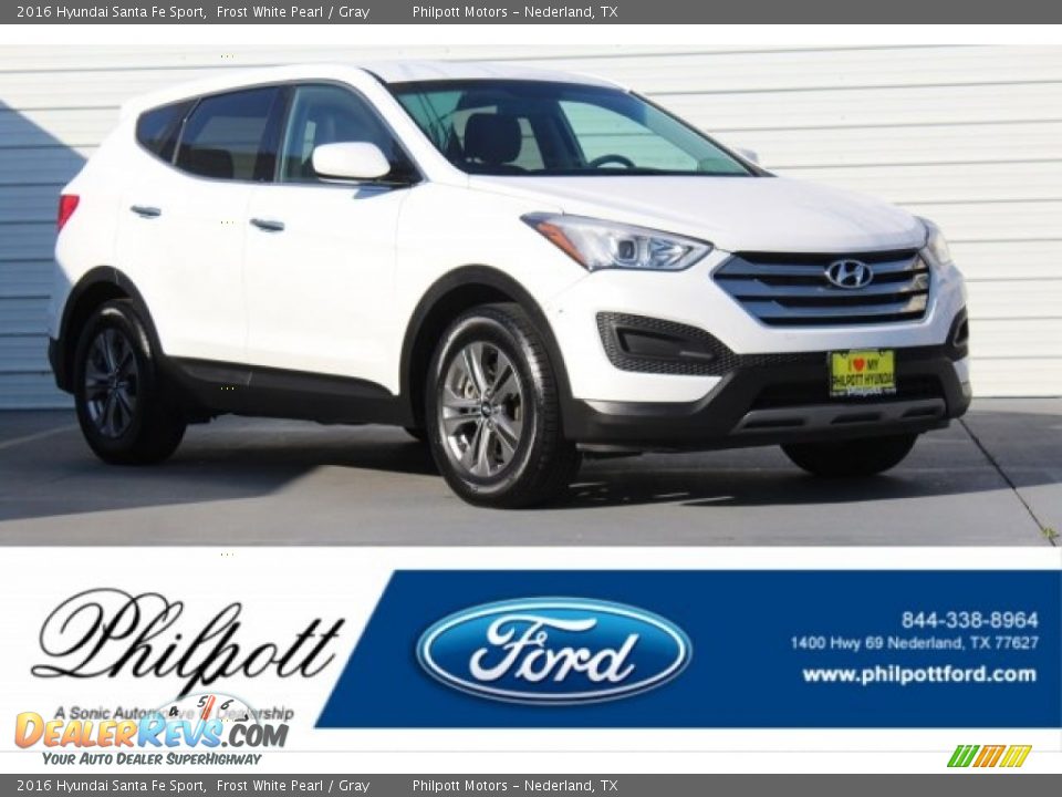 2016 Hyundai Santa Fe Sport Frost White Pearl / Gray Photo #1