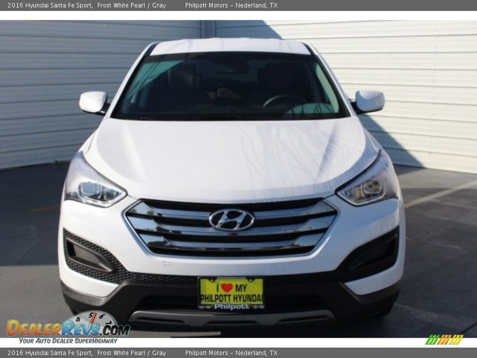 2016 Hyundai Santa Fe Sport Frost White Pearl / Gray Photo #2