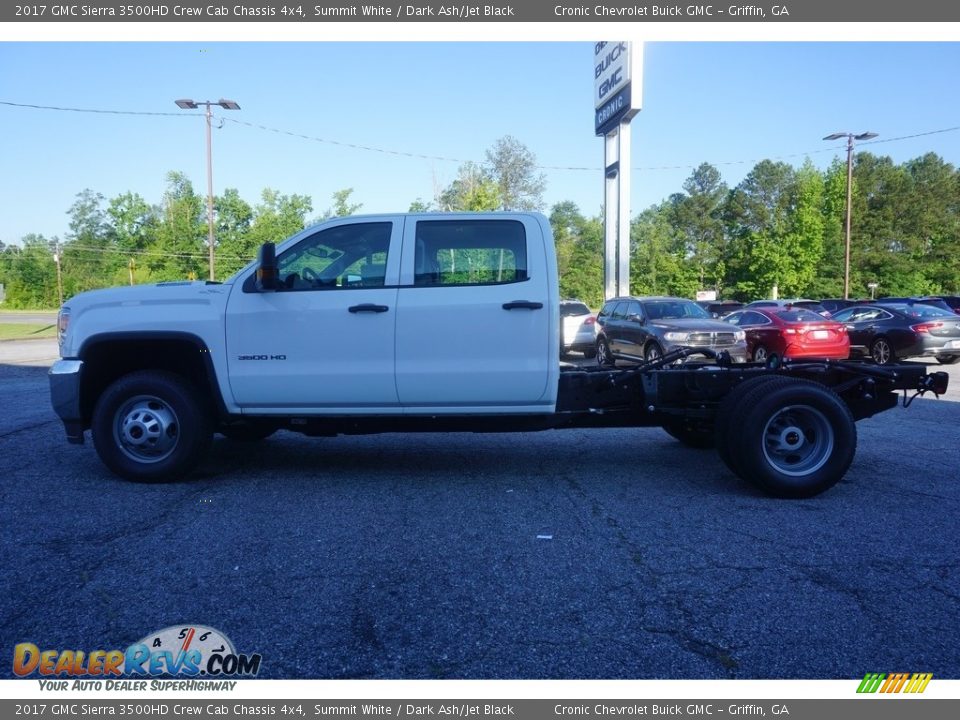 2017 GMC Sierra 3500HD Crew Cab Chassis 4x4 Summit White / Dark Ash/Jet Black Photo #4