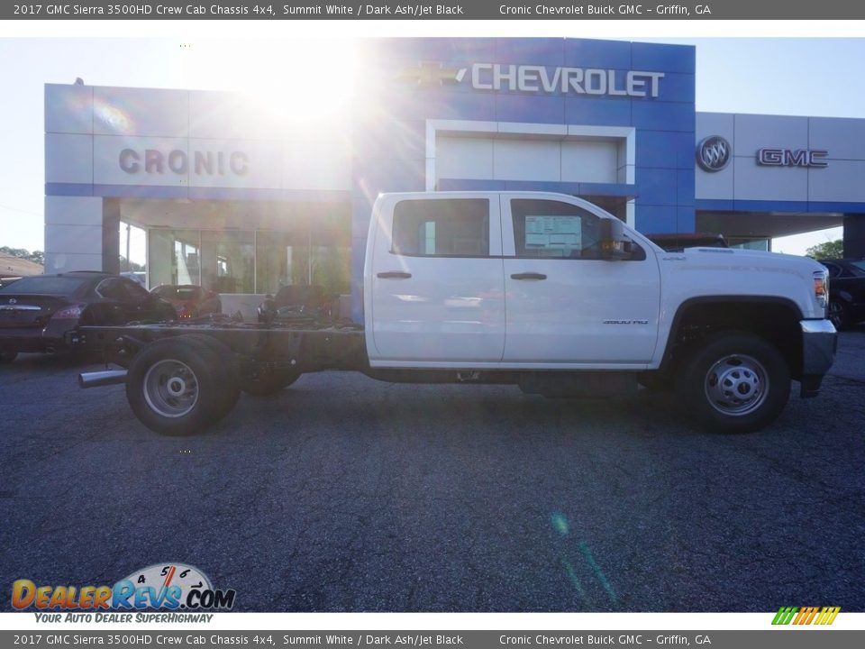 2017 GMC Sierra 3500HD Crew Cab Chassis 4x4 Summit White / Dark Ash/Jet Black Photo #7